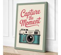 Capture the Moment Vintage Canvas Wall Art Print 30x20 Inch (76 x 51 cm)