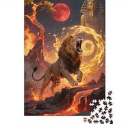Capture The Spirit of Lion - 1000 Piece Wooden Puzzle for A Memorable Puzzle-Solving Experience - Ideal for Gift-Giving