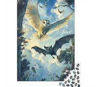 Capture The Spirit of Owl - 1000 Piece Wooden Puzzle for A Memorable Puzzle-Solving Experience - Ideal for Gift-Giving