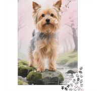 Capture The Spirit of Yorkshire Terrier - 1000 Piece Wooden Puzzle for A Memorable Puzzle-Solving Experience - Ideal for Gift-Giving