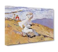 Capturing The Moment By Joaquin Sorolla Y Bastida Canvas Print | Gallery Wrapped 30mm Frame Wall Art | 30x20 inches | Ready to Hang | Classic Picture | Living Room Bedroom Lounge Office
