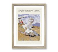 Capturing The Moment By Joaquin Sorolla Y Bastida Exhibition Museum Painting Framed Print | A2 Oak Framed Wall Art | Ready to Hang | Modern Historical Picture | Living Room Bedroom Lounge Office