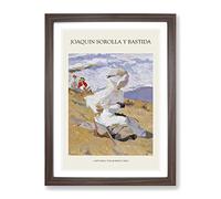 Capturing The Moment By Joaquin Sorolla Y Bastida Exhibition Museum Painting Framed Print | A2 Walnut Framed Wall Art | Ready to Hang | Modern Historical Picture | Living Room Bedroom Lounge Office