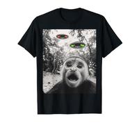 Capuchin Monkey Selfie Alien UFO Men Women Boys Girls Kids Value Graphic T-Shirt