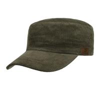CapUniverse Corduroy Army Cap Cotton Plain Unisex Summer Winter Olive