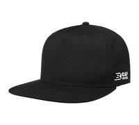 CapUniverse Stage Flat Brim 5 Panel Snapback Baseball Adjustable Cap Uni Solid Men Summer Black