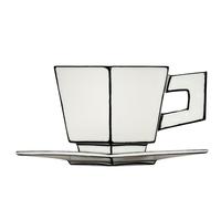 Capuucino cup white/black Carte Blanche Serax