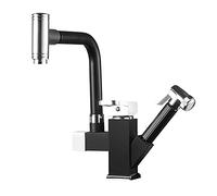 CAPXXIN Kitchen Sink Mixer Taps Pull Type Spray Gun Hot and Cold Brass Retractable Rotatable Kitchen Faucet-E needed