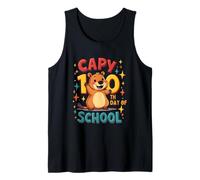 Capy 100th Day of School Funny Capybara Schools Kids Teacher Tank Top