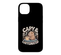 Capy And Caffeinated Funny Capybara Coffee Case for iPhone 14 Plus