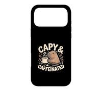 Capy And Caffeinated Funny Capybara Coffee Case for iPhone 17 Pro Max
