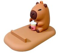 Capy-bara Phone Stand, With Sturdy Structure, 5.2x8.7x5.1cm, Smartphones Universal Holder, Non-Slip Desk Phone Mount, Cute Capy-bara Design, For Home Desk Table Vanity Bed Travel Cubicle