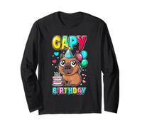 Capy Birthday | Capybara Long Sleeve T-Shirt