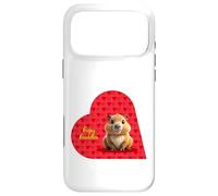 Capy Cuddles - Cute Capybara Valentine Case for iPhone 17 Pro Max