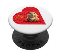 Capy Cuddles - Cute Capybara Valentine PopSockets Adhesive PopGrip
