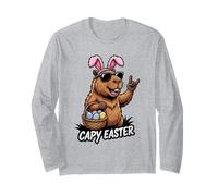 Capy Easter | Cute Spring Easter Animal | Capybara Bunny Long Sleeve T-Shirt