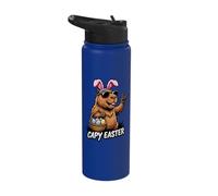 Capy Easter | Cute Spring Easter Animal | Capybara Bunny Stainless Steel Insulated Water Bottle