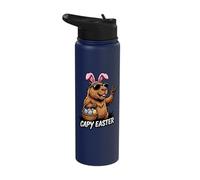 Capy Easter | Cute Spring Easter Animal | Capybara Bunny Stainless Steel Insulated Water Bottle