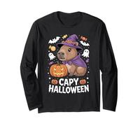 Capy Halloween - Funny Spooky Capybara Pumpkin Long Sleeve T-Shirt