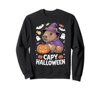 Capy Halloween - Funny Spooky Capybara Pumpkin Sweatshirt