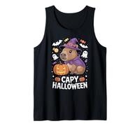 Capy Halloween - Funny Spooky Capybara Pumpkin Tank Top