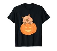 Capy Halloween Pumpkin Kawaii Capybara Lover Spooky Season T-Shirt