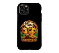 Capy Hour Funny Capybara Tiki Bar Cocktail Vacation Case for iPhone 11 Pro