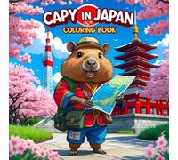 Capy In Japan Coloring Book: Capybaras visiting The world | +35 Unique images For all Ages | bold & Easy To color (Capy Visiting The world)