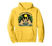 Capy Onsen - Three Capybaras with Lemons, Calm Zen Vibes Pullover Hoodie