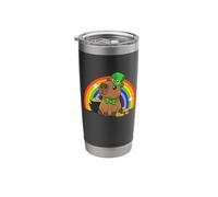 Capy Saint Patricks Day St Paddy's Green Shamrock Capybara Stainless Steel Insulated Tumbler