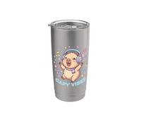Capy Vibes Funny Cute Animal Dancing Capybara Stainless Steel Insulated Tumbler