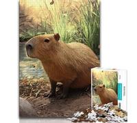 Capybara 1000 Pieces Jigsaw Puzzles For Teens And Adults,for Educational Game Challenge Toy Unique Home Decor And Gifts (38x26cm)