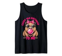 Capybara 16th Birthday Cappy Birthday to Me Pink Bubblegum Tank Top