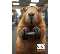 CAPYBARA- 2026 Monthly Planner with Lined Notebook: 200 pages/ 6x9