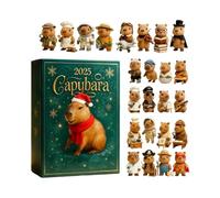 Capybara 2D Capybara Advent 2025, Collectable Christmas Tree Pendant Calendar - for Shelving Office Wall Door Living Room Office Bedroom Parties Birthday Party