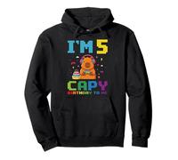 Capybara 5th Birthday Capy Birthday To Me Funny Video Gamer Pullover Hoodie