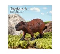 (Capybara A) Wild Animals Simulation Rodent Marmot Capybara Model Action Figure Figurine Collection Cute Kid Toy