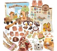 CapyBara Advent Calendar 2025-34 Pcs CapyBara Gifts Christmas Countdown Calendar CapyBaras Accessories Surprise Gift for Xmas Stocking Stuffers