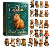 Capybara Advent Calendar 2025, Advent Calendar 2025 Kids Capybara, 2025 Capybaras Adven-t Calendars with 2D Capybaras Ornaments, for Christmas Tree Decoration, for Capybar-a Lovers