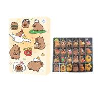 Capybara Advent Calendars - Creative, 24 Days Christmas Advent Countdown Calendar | Capybaras Ornaments Christmas Decor for Desktop Bookshelf Display Party Decoration