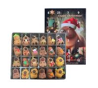 Capybara Advents Calendars 2025 | 24 Days Christmas Countdown Capybara Doll Toys Christmas Decorations for Giant Guinea Pig Lover Gift
