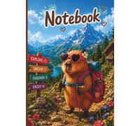 Capybara Adventure Notebook: Cute Lined Journal with 150 Color Pages for Kids: A5 Notebook | Color Interior | Lined Pages | Cute Hiking Capybara Design