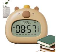 Capybara Alarm Clock - Cute Adjustable, Teen Bedroom Clock | Fun Capybara Desk Clocks for Girls Boys, Alarm for Room Home Study Decor, Kid Friendly Decorative Clocks Gift