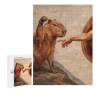 Capybara And God's Hand Adult Puzzle, 500 PCS, Relaxing Jigsaw Activity, An Engaging Indoor Activity for Quiet Evenings, for Family Fun