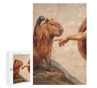Capybara And God's Hand Puzzle for Adults, 1000 PCS, Illustrated Jigsaw Edition, An Engaging Indoor Activity for Quiet Evenings, at Home