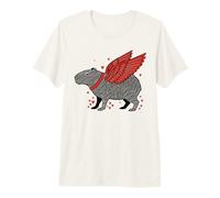 Capybara Angel Wings Cute Capybara Lover Premium T-Shirt