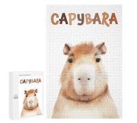 Capybara Animal Nursery Wooden Brain Teaser for Adults, 1000 PCS - Home Décor Activity - for A Rewarding Weekend Challenge