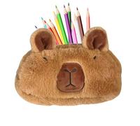 Capybara Animal Pencil Pouch, Plush Capybara Pen Bag, Cute Plush Pencil Case, Soft Animal Stationery, Cartoon Storage, Bag, Box, School Supplies, Pencil case