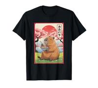 Capybara Anime Graphic Ramen Kawaii Japanese Vintage Capy T-Shirt