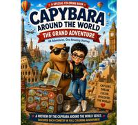 Capybara Around the World: The Grand Adventure: A Special Travel Coloring Book Featuring 25 Amazing Adventures from 44 Countries for Kids Ages 4-8